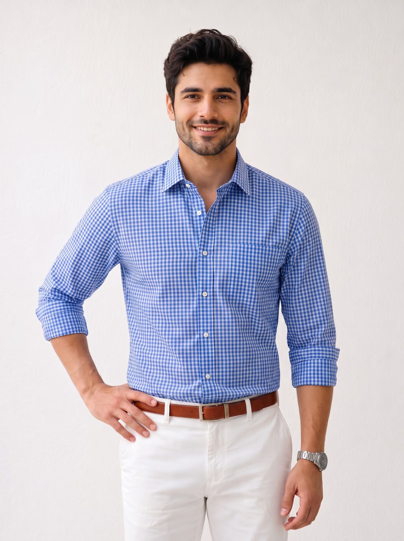 The Cobalt Checkered Signature Shirt - Image 2