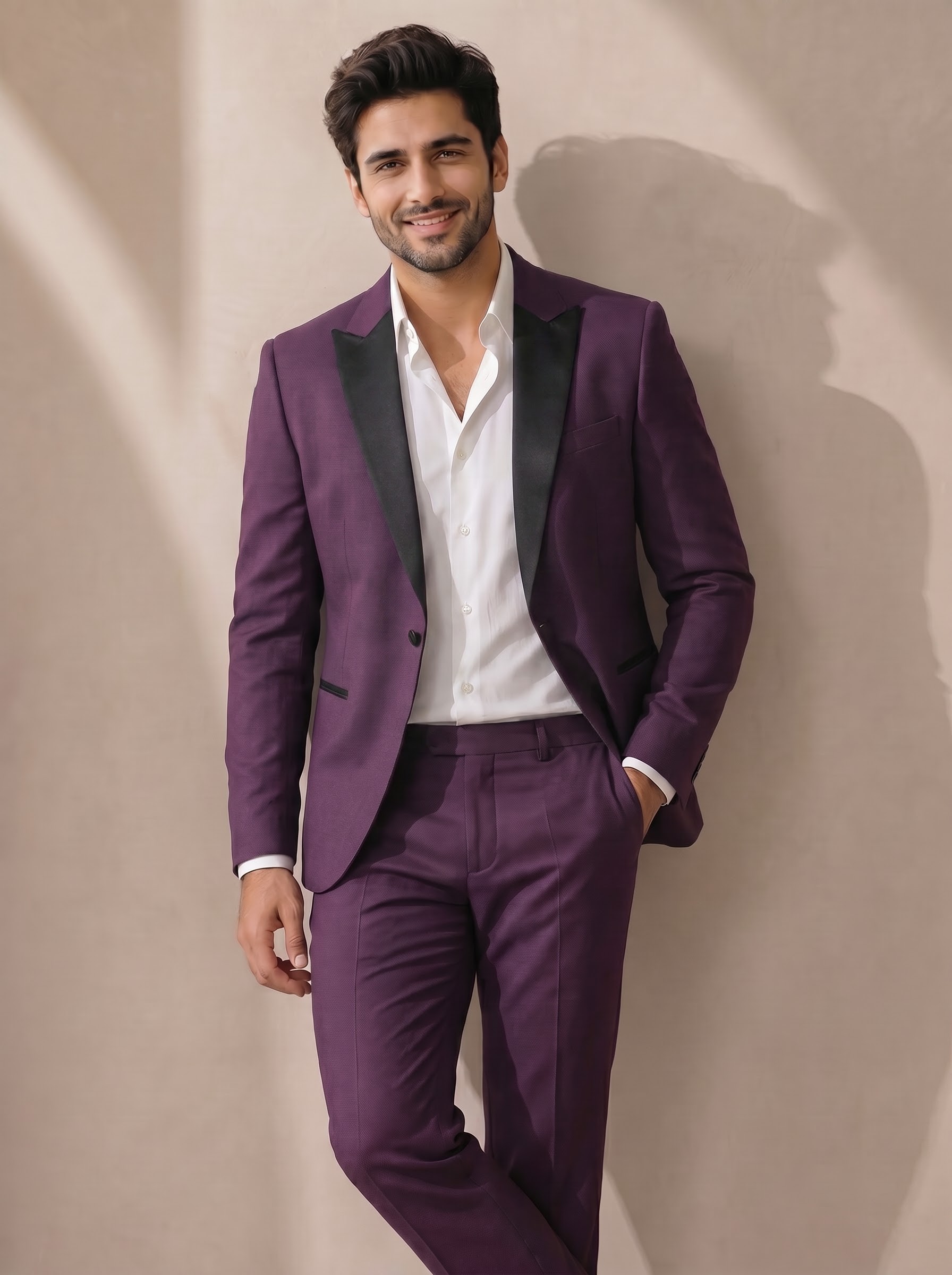 The Wine Two-Piece Tuxedo - Image 2