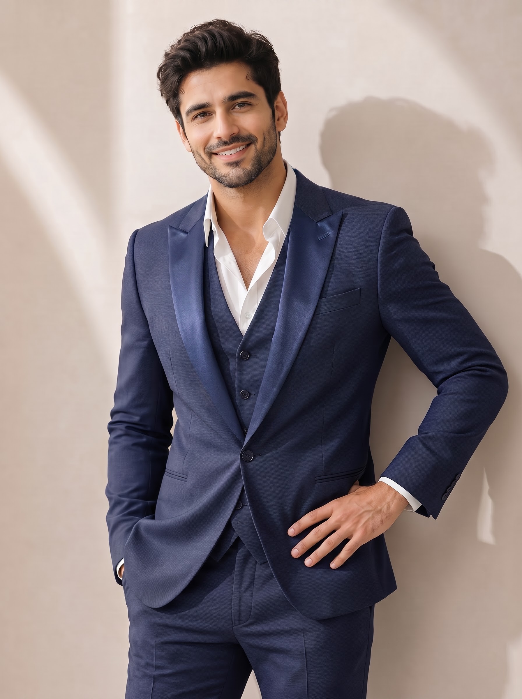 The Midnight Navy Three-Piece Tuxedo - Image 2