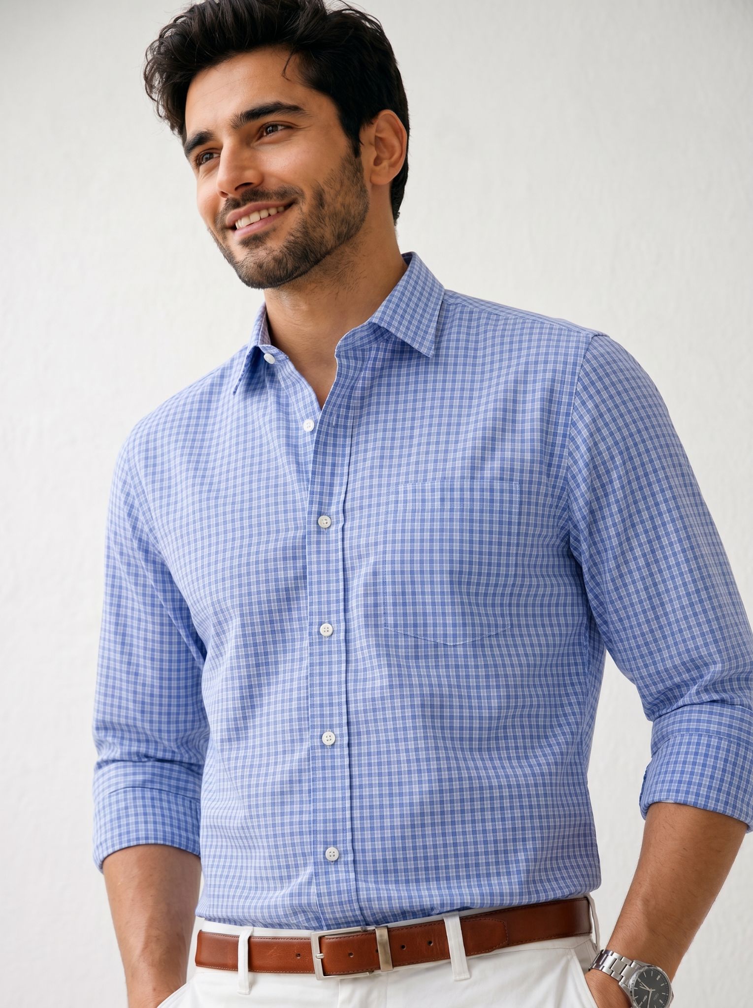 The Azure Checkered Signature Shirt - Image 2