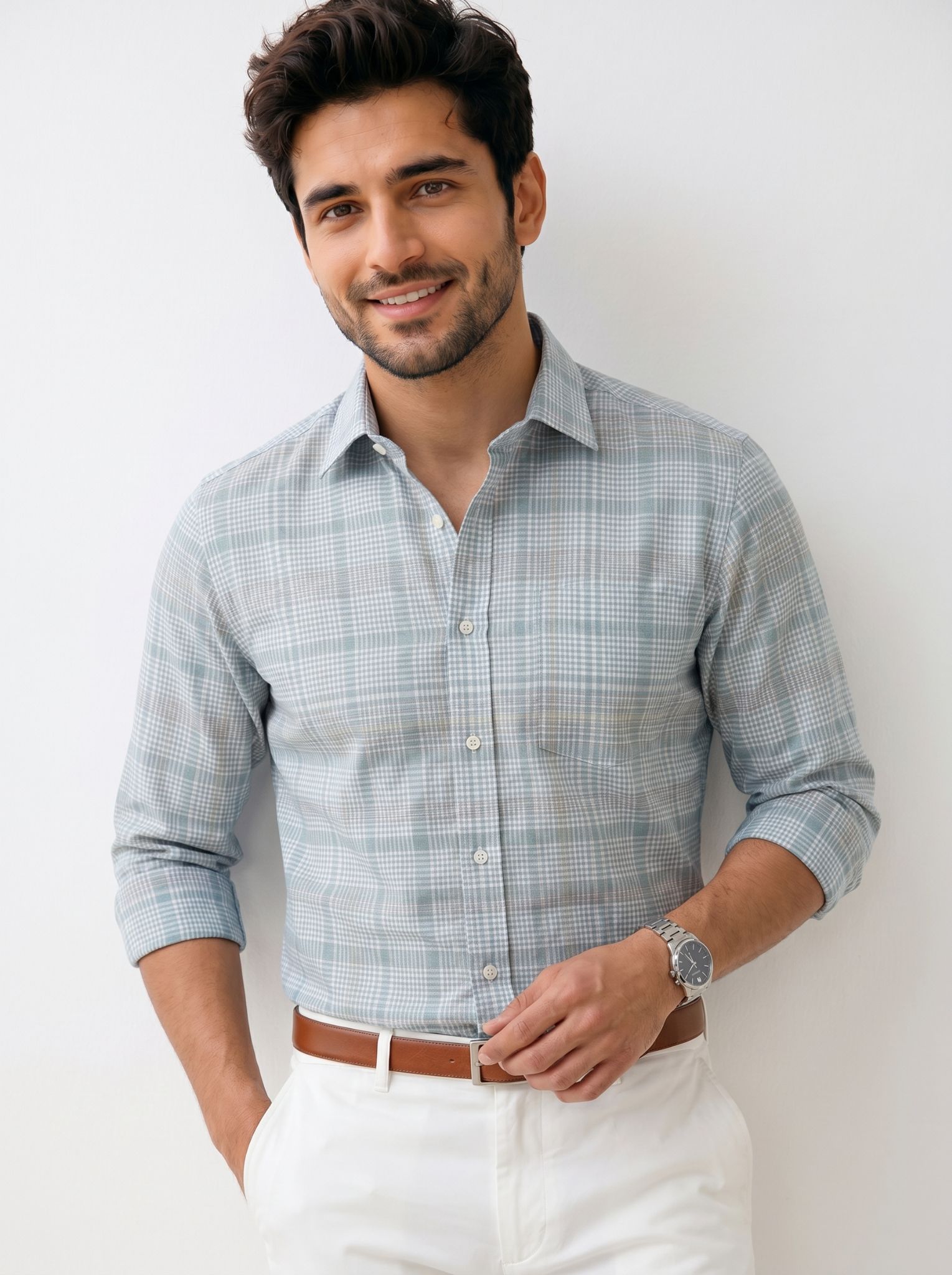 The Skyblue Checkered Signature Shirt - Image 2